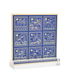 Nine Rank Badge Plaque in Royal Blue & Gold