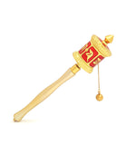 Hand Held Twirling Prayer Wheel L (Red)